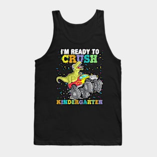 Kids   To Crush Kergarten  Truck Dinosaur Tank Top